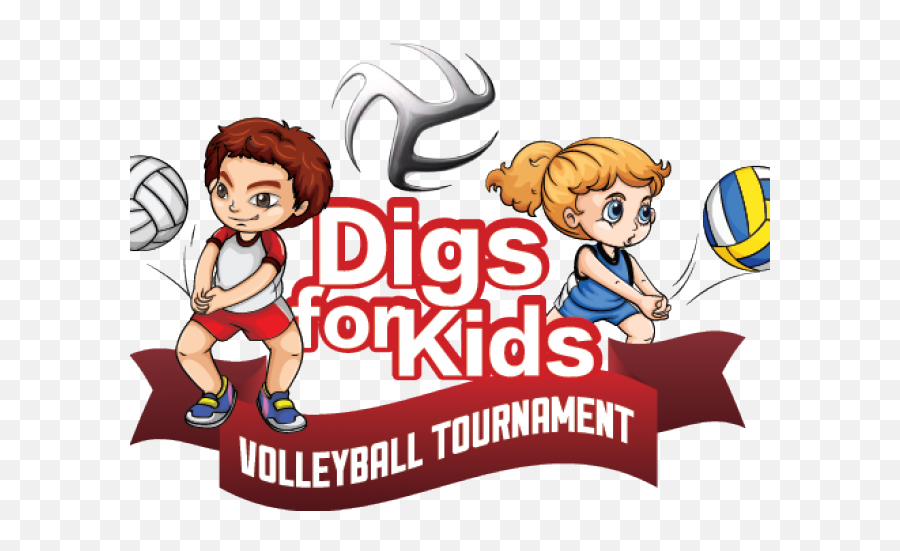 Download Kids Volleyball Logo Png Image - Cartoon,Volleyball Logo