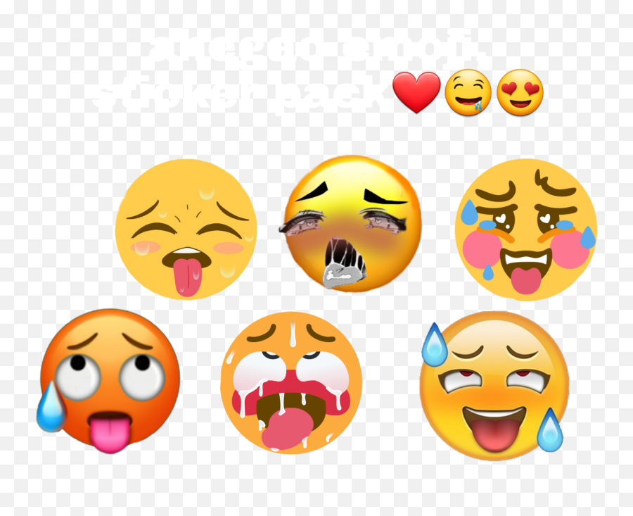 Download Ahegao Emoji Hd Png - Transparent Png Ahegao Emoji,Sleeping Emoji Png