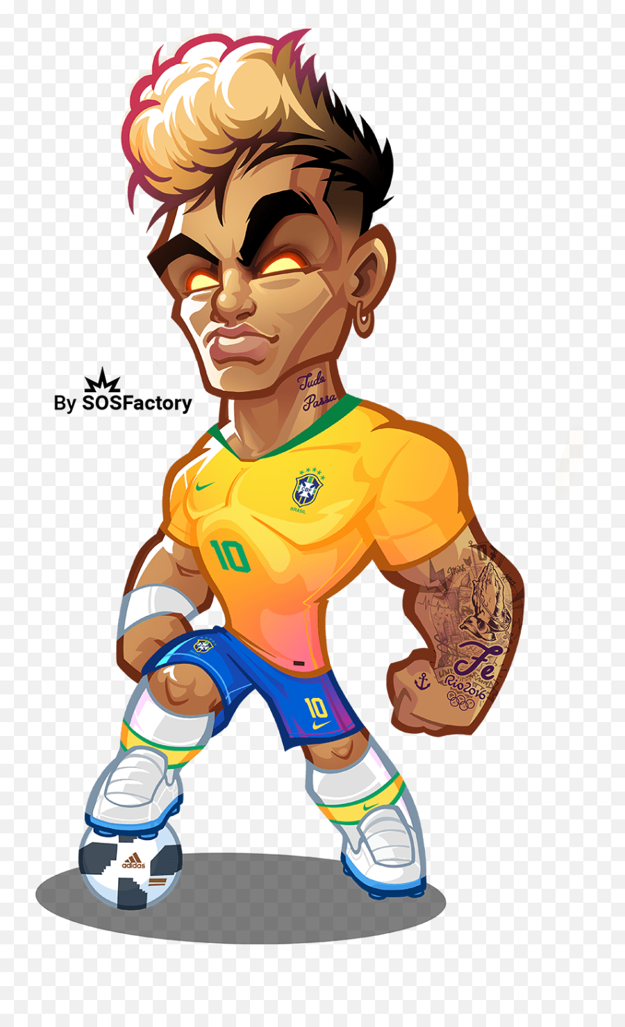 Neymar Animated Png U0026 Free Animatedpng Transparent - Neymar Cartoon,Neymar Png