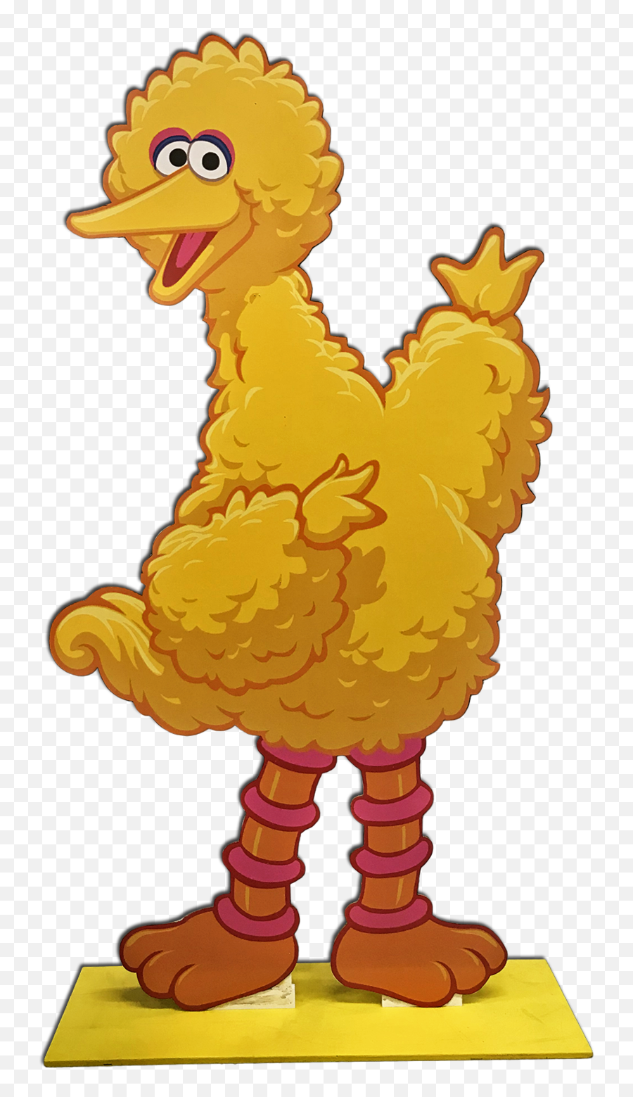 Download Big Bird Standee - Sesame Street Cartoon Big Bird Clipart Big Bird Png,Cartoon Bird Png