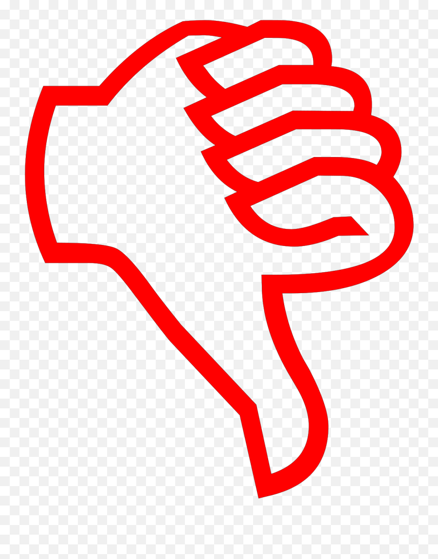Filethumbs Down Redsvg - Wikipedia Thumbs Down Png Gif,Thumbs Png
