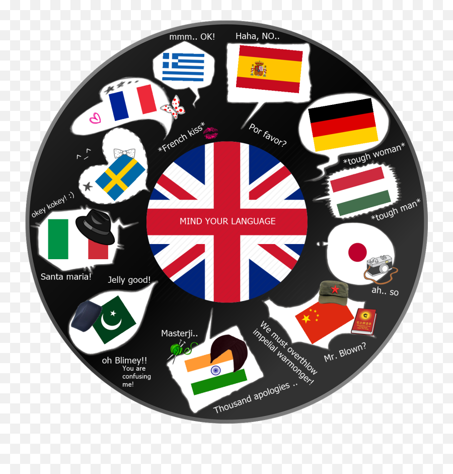 Mind Your Language Disc - Girl With Australian Flag Png,Disc Png