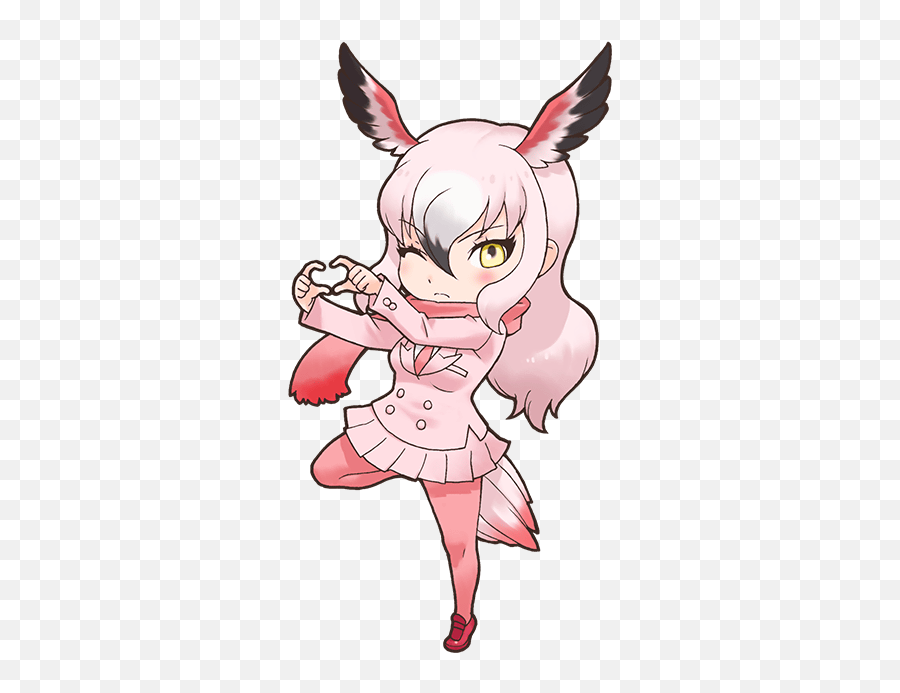 Greater Flamingo - Japari Library The Kemono Friends Wiki Greater Flamingo Kemono Friends Png,Flamingo Clipart Png