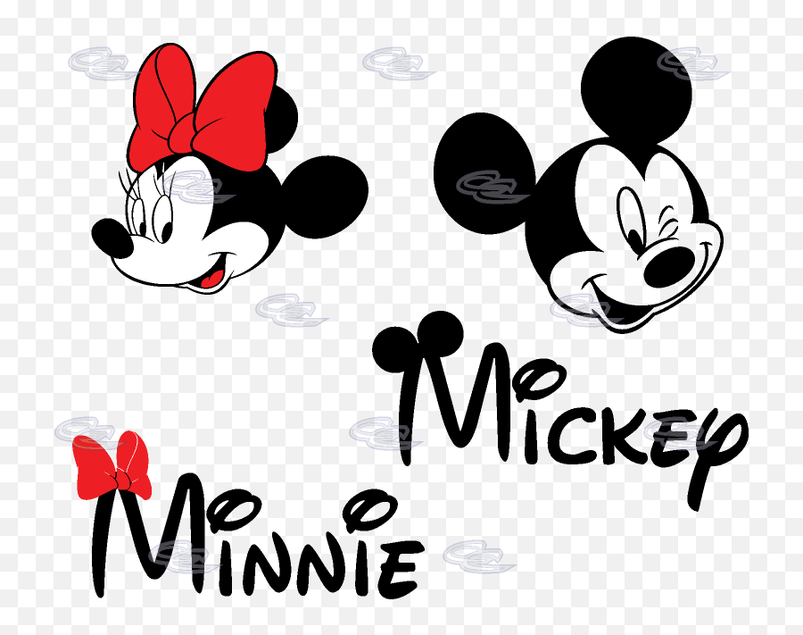 Minnie Mouse Face Logo - Mickey And Minnie Name Full Size Mickey And Minnie Name Png,Minnie Mouse Logo