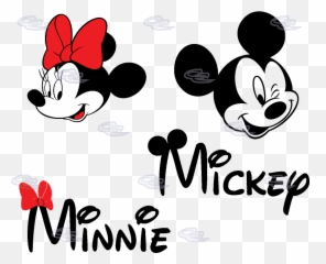 Minnie Mouse Face Logo - Mickey And Minnie Name Full Size Mickey And Minnie Name Png,Minnie Mouse Logo