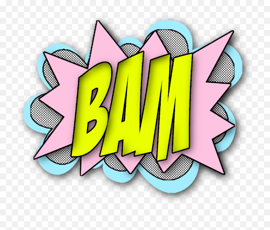 Superhero Bam Shoutout Fight Speechbubble Chatstickers - Transparent Background Transparent Superhero Clipart Png,Bam Png