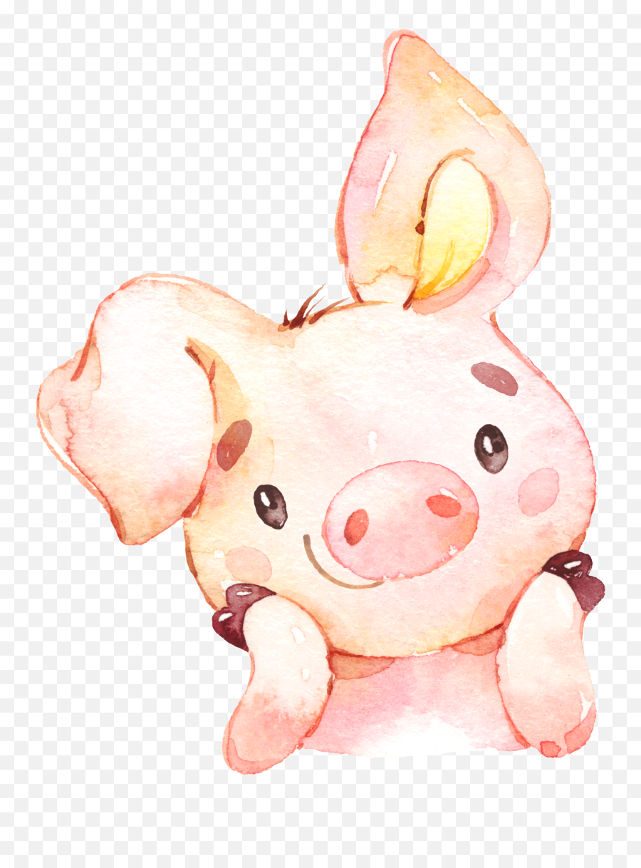 Teacup Pigs Pig Drawing Illustration Art - Baby Shower Pig Png,Pig Emoji Png