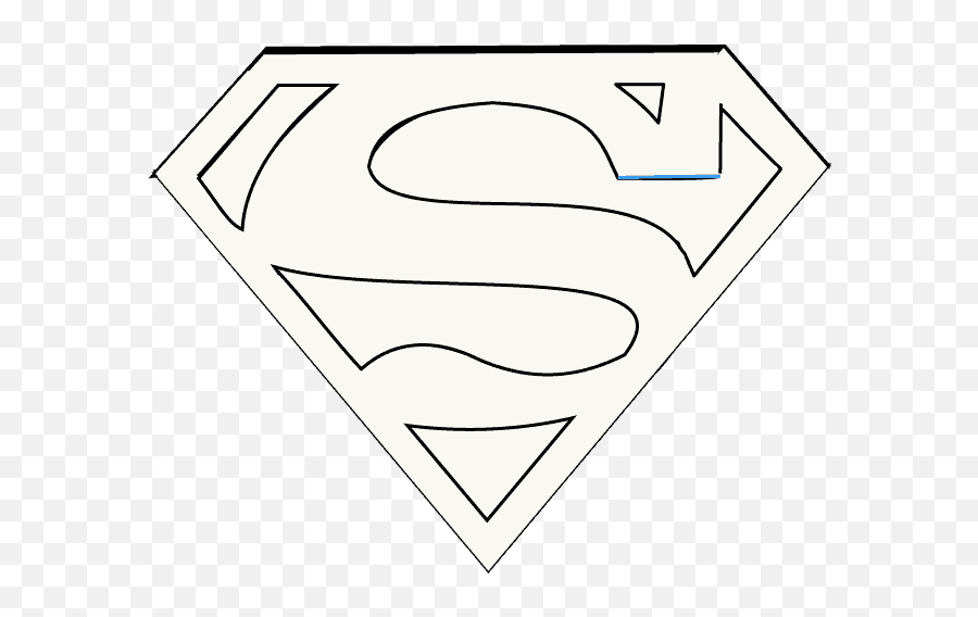 How To Draw Superman Logo - Superman Logo Png,Supermans Logo