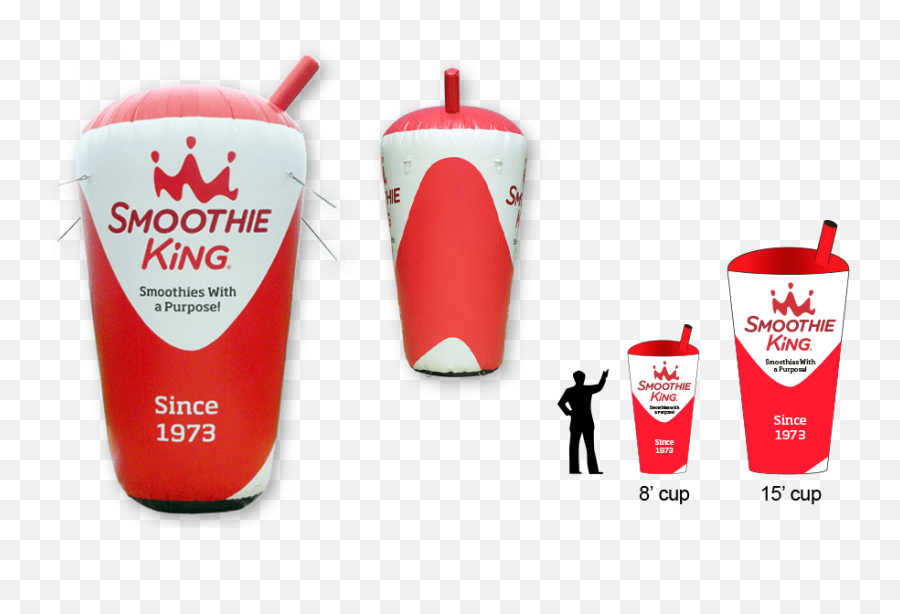 Smoothie King Inflatable Cup - Smoothie King Png,Smoothie King Logo