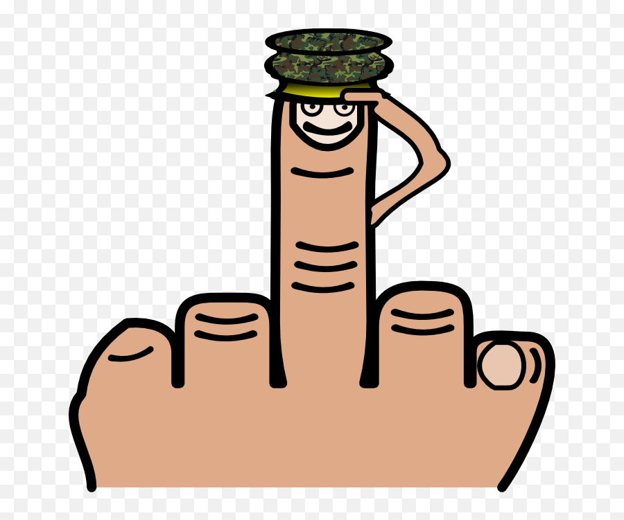 Middle Finger Clipart People Clip Art - Clipartix My Middle From Finger Salute You Png,Middle Finger Logo