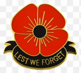 Lest We Forget Poppy Transparent - Clip Art Remembrance Day Poppy Png,Poppies Png