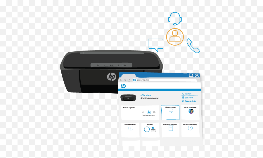 Login To Your Hp Account Support - Portable Png,Hp Printer Diagnostic Tools Icon