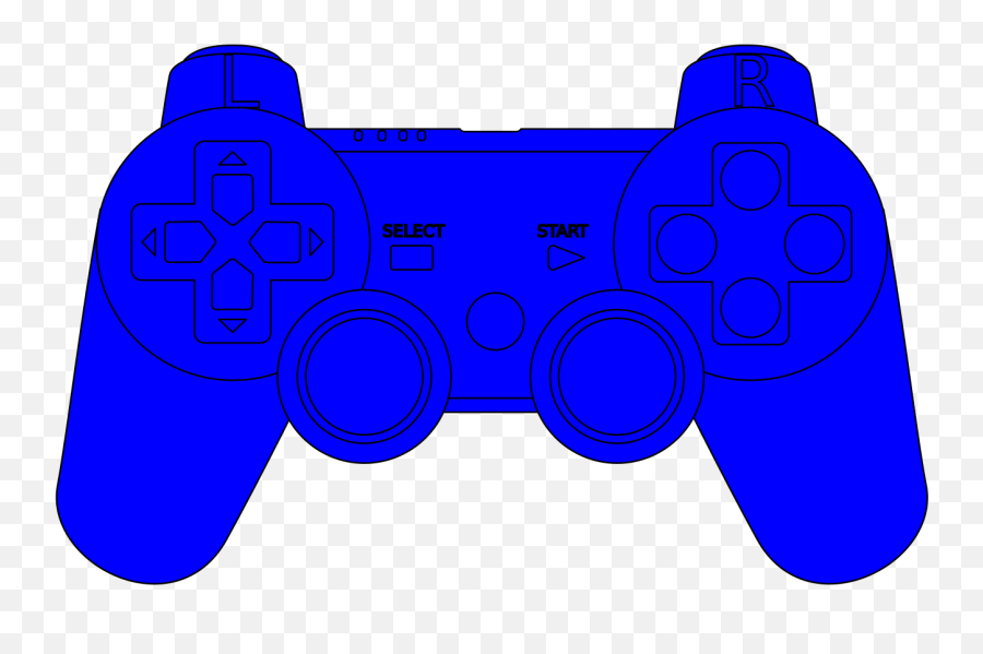 Ps3 Controller Blue Svg Vector - Blue Game Controller Clip Art Png,Ps3 Controller Icon