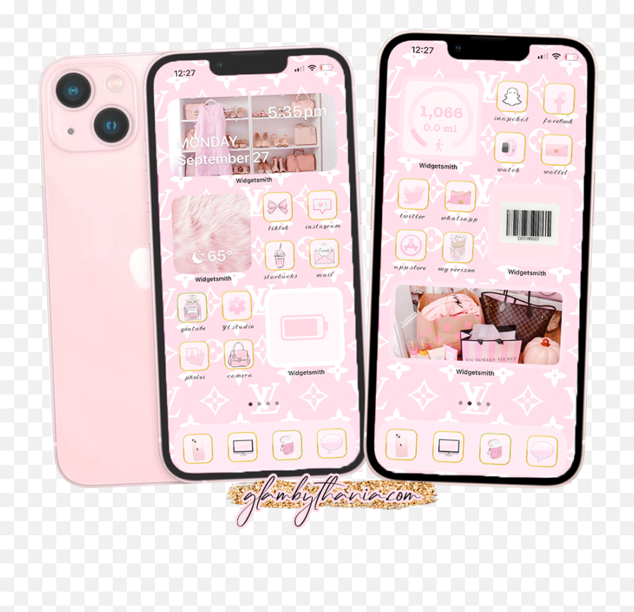Free Pink U0026 Girly Iphone Icons Ios 14 15 - Smartphone Png,Apple Iphone Icon