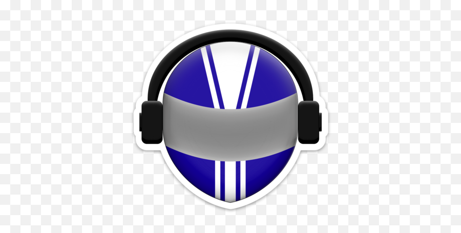 Helmet With Headphones Sticker U2014 Long Riders Radio Png Icon Purple