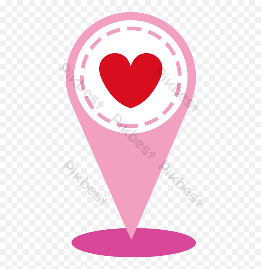 Cartoon Pink Location Icon Psd Free Download - Pikbest Wine Glass Png,Location Image Icon