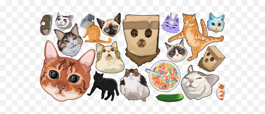 Funny Cats Cursor Collection - Custom Cursor Cursor Cat Memes Png,Site Icon Meme