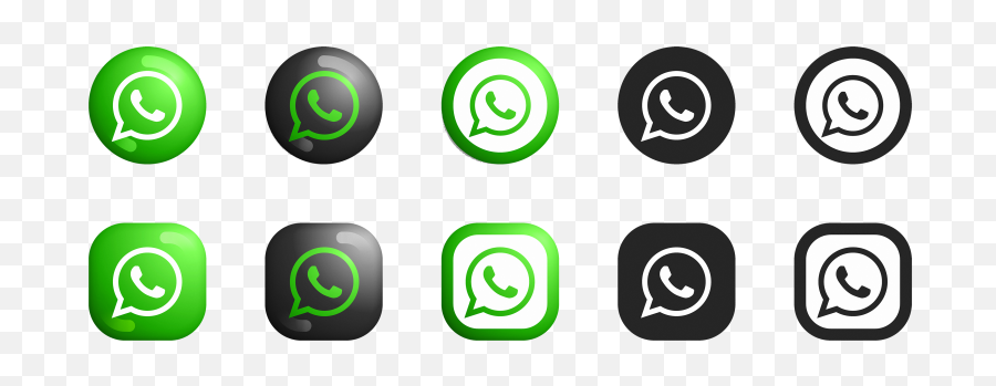 Whatsapp Modern 3d And Flat Icons Set Png - Png 9278 Free Icon Whatsapp Small Logo,Whatsapp Logo Icon