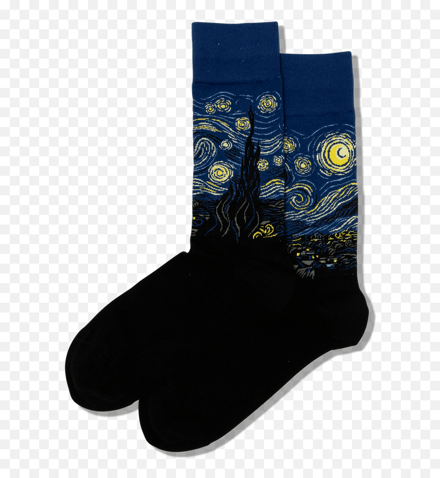 Van Gogh Starry Night Socks Mens - Sock Png,Starry Night Icon