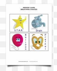 Resource Memory Game Breathing Choices - Conscious Discipline Printable png