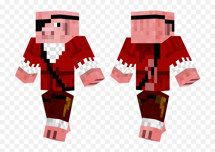 Pirate Pig Minecraft Skins - Minecraft Skins With Glasses Png,Minecraft Pig Png