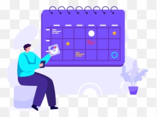 Best Premium Planning Social Media Post Update Illustration - Social Media Calendar Png