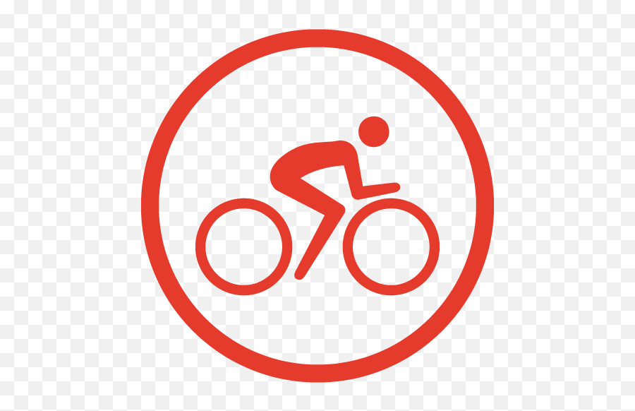 Dynamic Cyclist Stretches For Cyclists Png Red Circle Icon