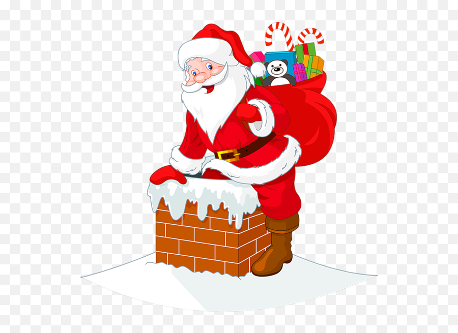 Santa Claus Png Images Free Download - Santa Claus Chimney,Christmas Clipart Transparent Background