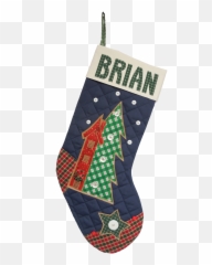Tall House And Tree - Christmas Stocking Png,Christmas Stockings Png