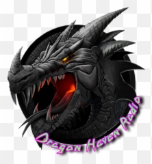 Dragon Haven Radio Free Internet Tunein - Black Logo Png