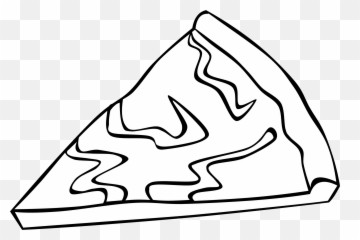 Pizza Black And White Tomato Slice Clipart - Slice Clip Art png