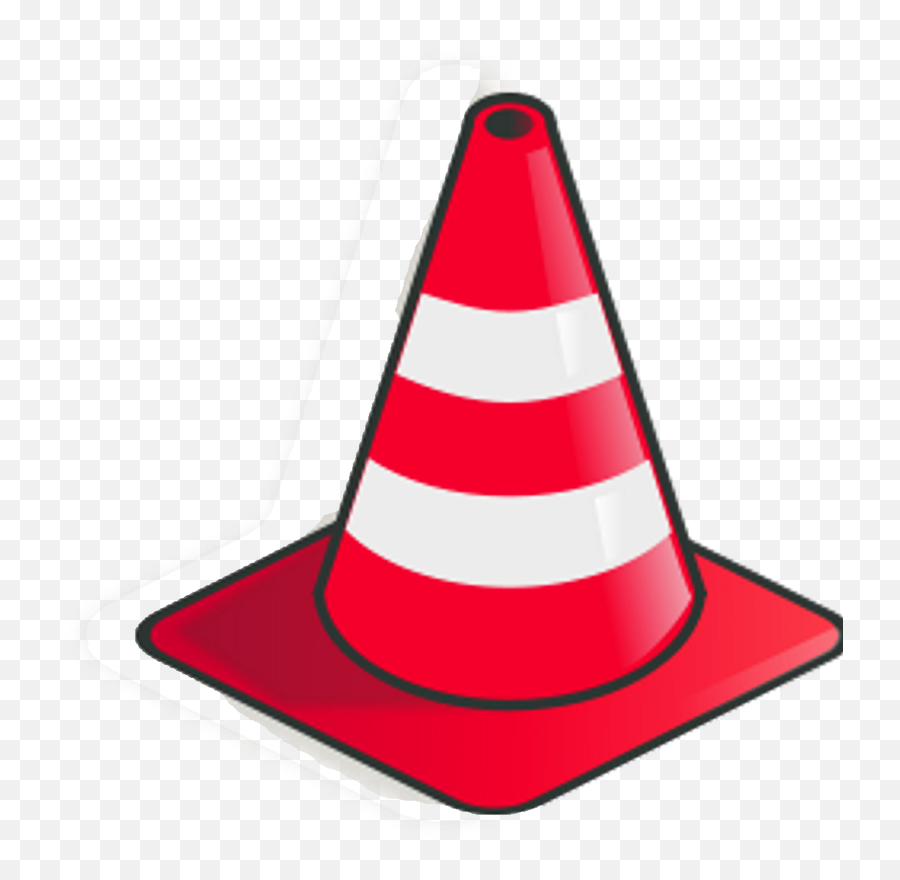 Caution - Red Traffic Cone Clipart Png,Traffic Cone Png