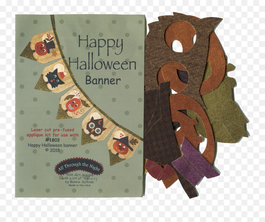 Happy Halloween Banner Applique Kit - 1234 Poster Png,Happy Halloween Transparent