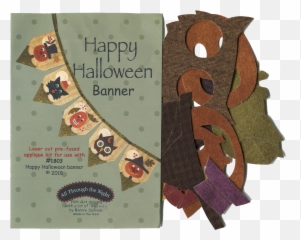 Happy Halloween Banner Applique Kit - 1234 Poster png