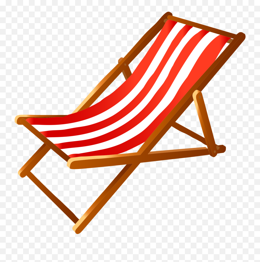 Beach Deck Chair Clipart - Beach Chair Clipart Png,Chair Clipart Png