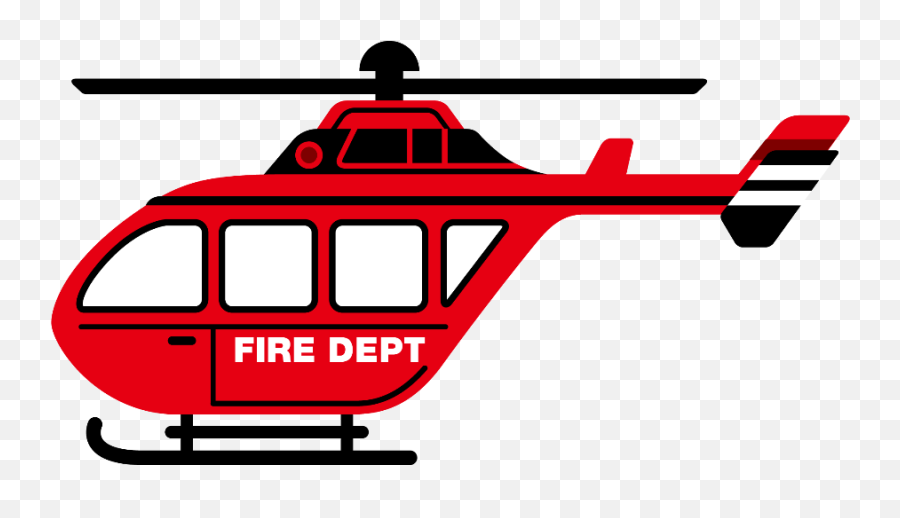 Fire Helicopter Clipart - Fire Helicopter Clipart Png,Helicopter Transparent Background
