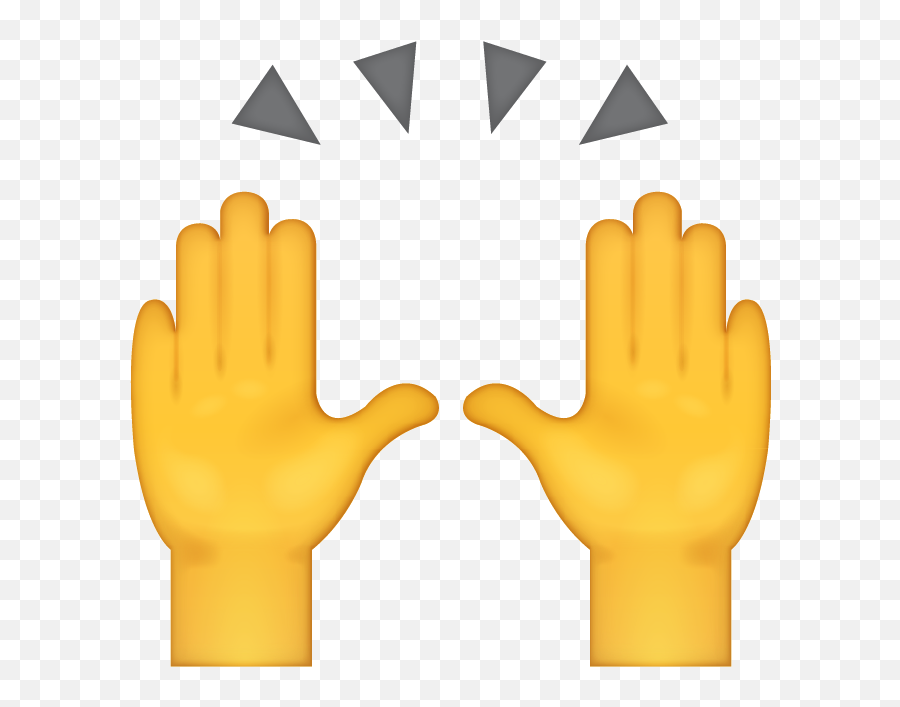 Emoji Emojis Handsup Up Clap Claps - Iphone High Five Emoticon Png,Clapping Emoji Png