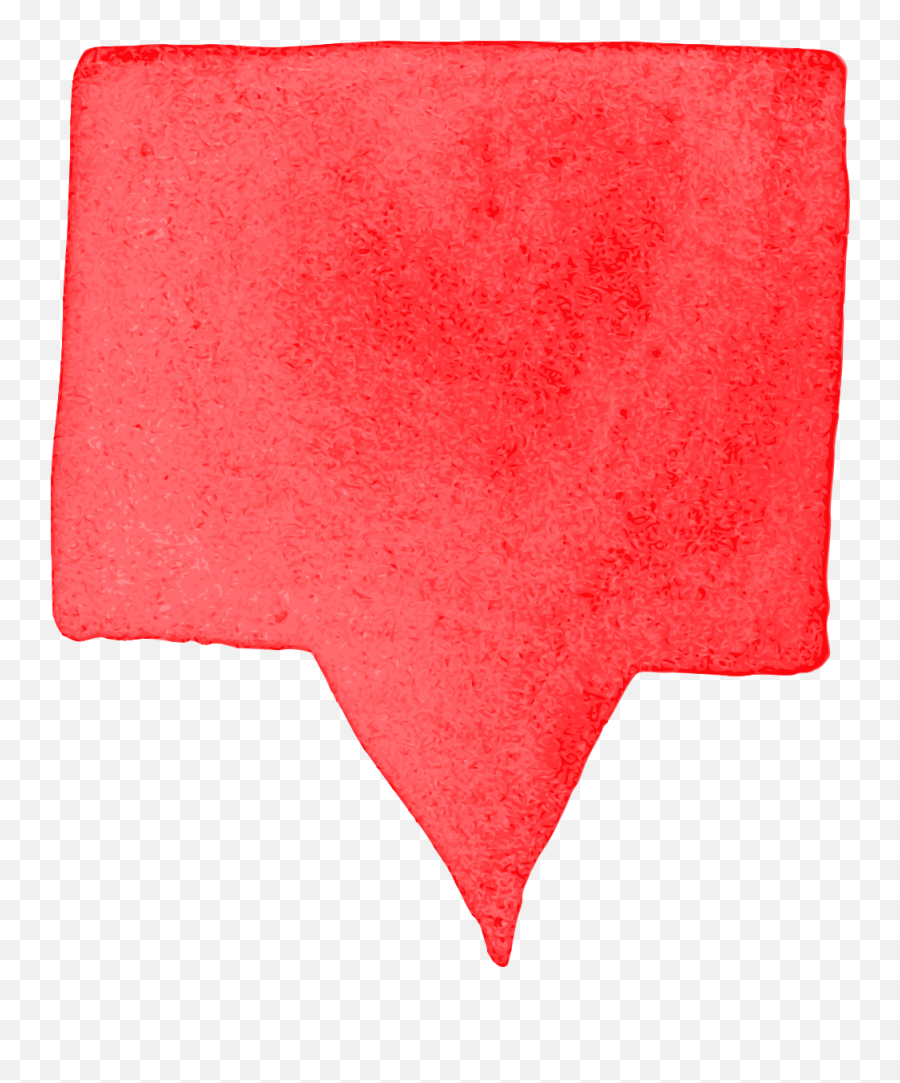 Red Watercolor Speech Bubble - Red Flag Png,Message Bubble Png