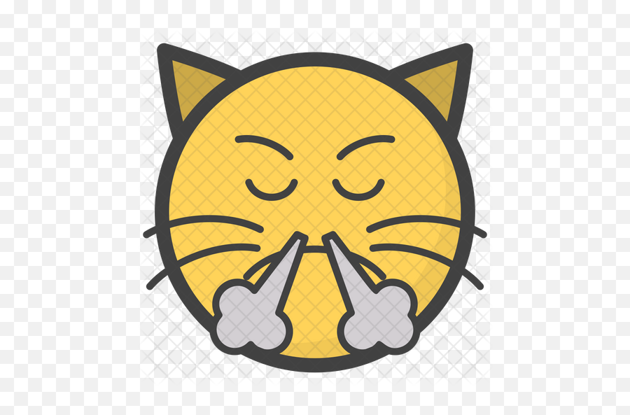 Angry Cat Emoji Icon Of Colored Outline - Icon Png,Angry Cat Png