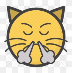 Angry Cat Emoji Icon Of Colored Outline - Icon Png,Angry Cat Png