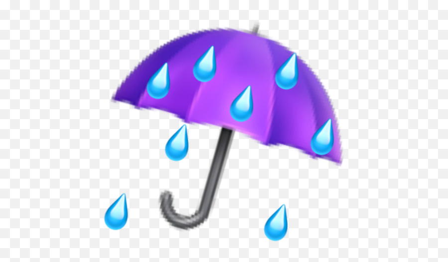 Emoji Umbrella Rain Purple Sticker By Dex - Umbrella Png,Umbrella Transparent Background