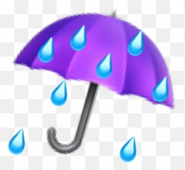 Emoji Umbrella Rain Purple Sticker By Dex - Umbrella Png,Umbrella Transparent Background
