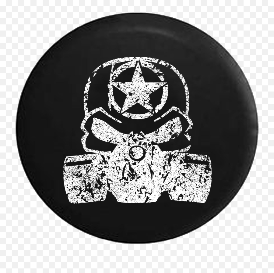 Punisher Skull Gas Mask Oscar Mike Zombie Militaryspare Tire Cover Jeep Rv 33 Inch - Walmartcom Png,Punisher Skull Png