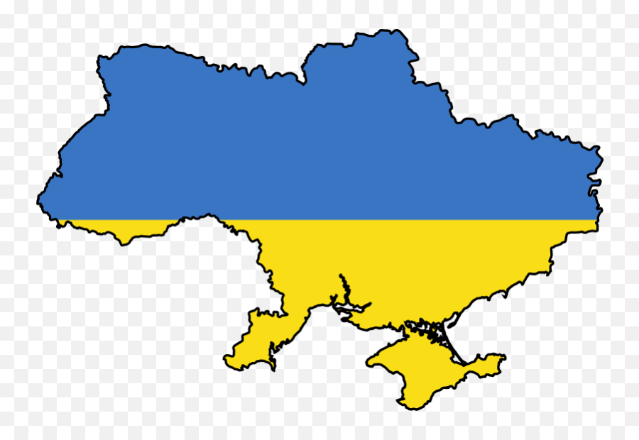 Ukraine Flag Map U2022 Mapsofnet - Roma In Ukraine Map Png,Map Png