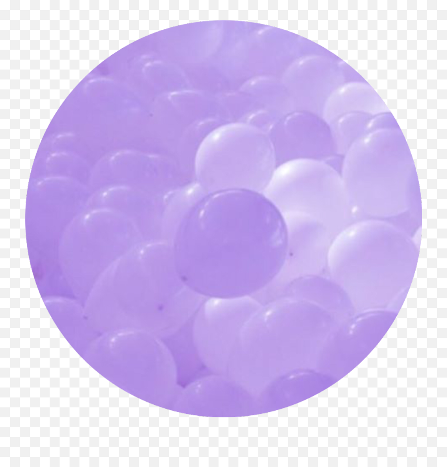 Aesthetic - Circle Png,Purple Balloons Png