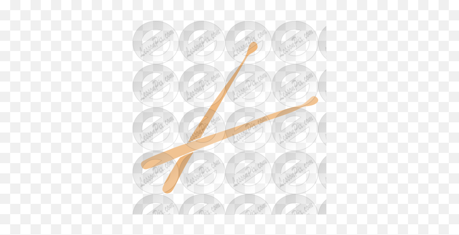 Sticks Stencil For Classroom Therapy Use - Great Sticks Ribbon Png,Drum Stick Png
