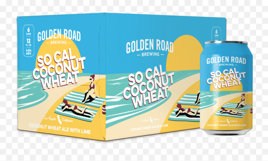 So Cal Coconut Wheat U2014 Golden Road Brewing - Golden Road Coconut Wheat Png,Wheat Png