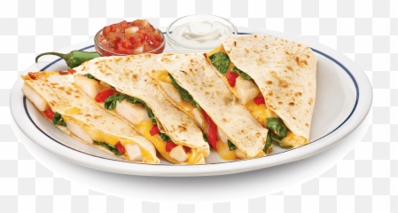 Chicken Three Cheese Quesadilla - Quesadilla Png,Quesadilla Png