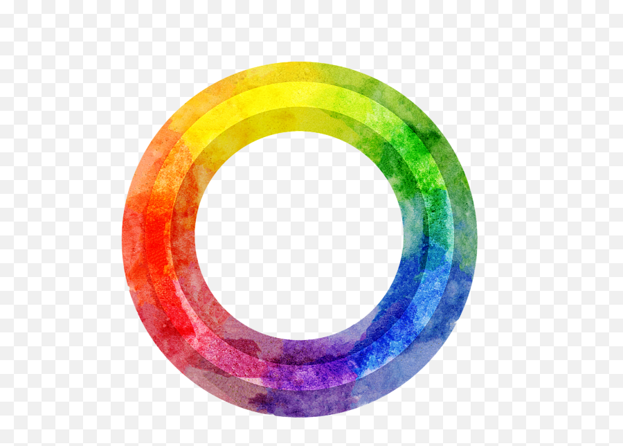Rainbow Color Wheel Greeting Card - Rainbow Paint Circle Png Transparent,Rainbow Transparent Png
