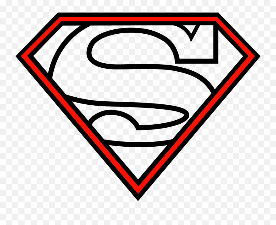 Draw The Superman Logo - Easy To Draw Superman Logo Png,Supermans Logo